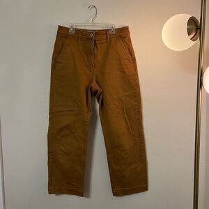 Everlane Straight Leg Crop Pant in Ochre